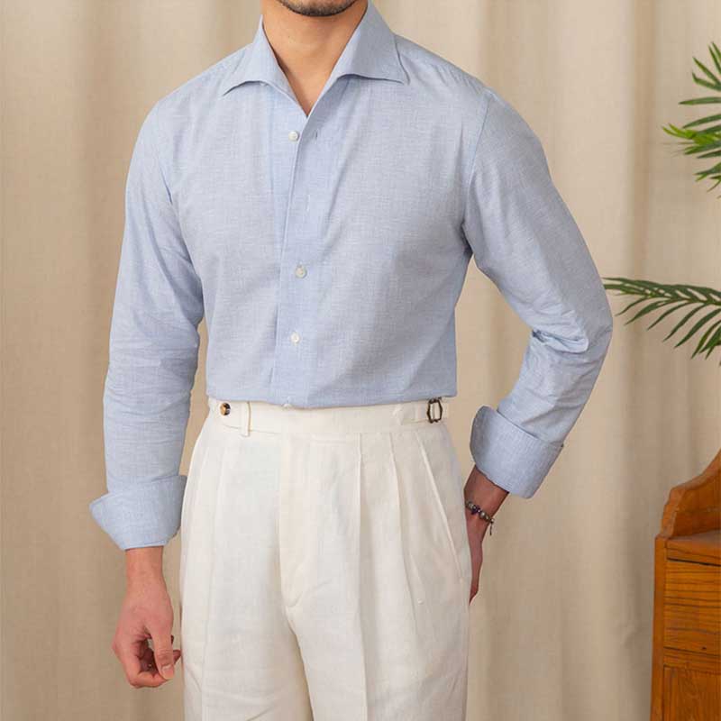 Victor - Herren Slim Fit Langarmhemd Baumwolle 82% - Elegantes Hemd für Geschäfts- und formelle Anlässe