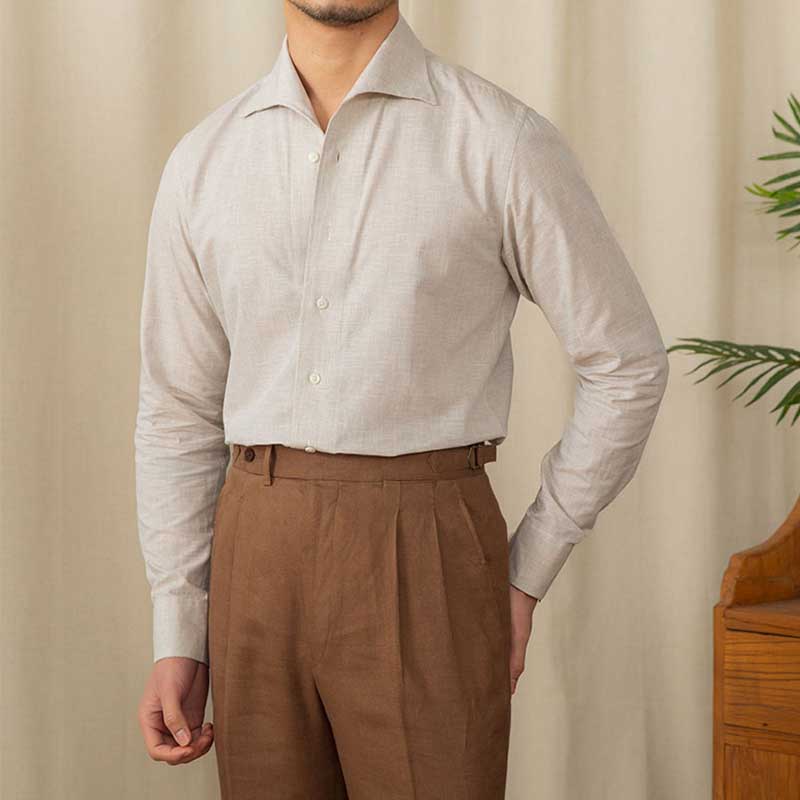 Victor - Herren Slim Fit Langarmhemd Baumwolle 82% - Elegantes Hemd für Geschäfts- und formelle Anlässe