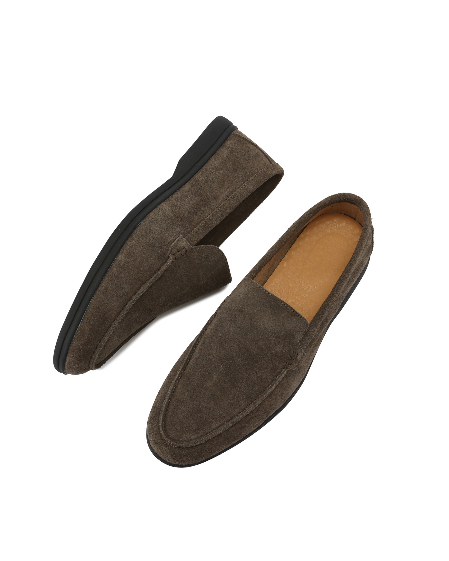 Herren Slipper Wildleder Schwarz Elegant Schlupfschuhe für Klassische Outfits