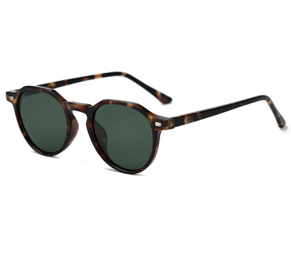 Herren Sonnenbrille TR90 Rahmen Leopardenmuster Grün Polarisierte Gläser 0