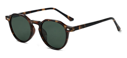 Herren Sonnenbrille TR90 Rahmen Leopardenmuster Grün Polarisierte Gläser 8