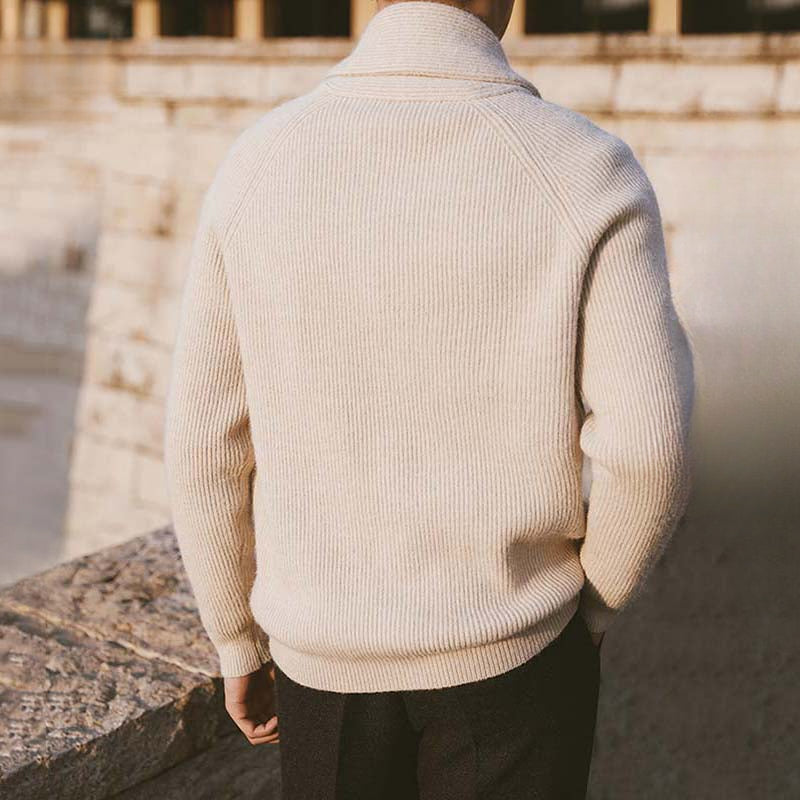 Herren Strickjacke Vintage Slim Fit Acryl-Nylon-Polyester