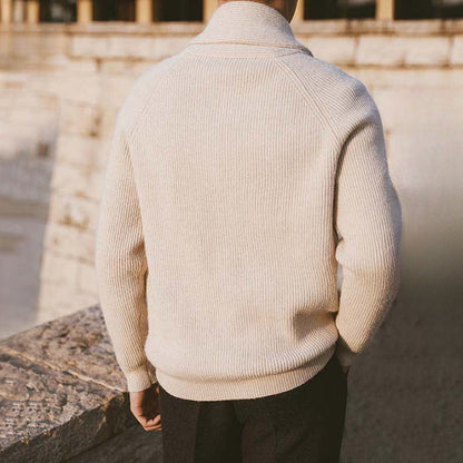 Herren Strickjacke Vintage Slim Fit Acryl-Nylon-Polyester