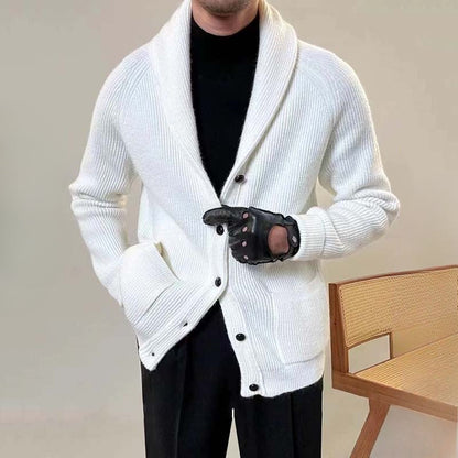 Herren Strickjacke Vintage Slim Fit Acryl-Nylon-Polyester