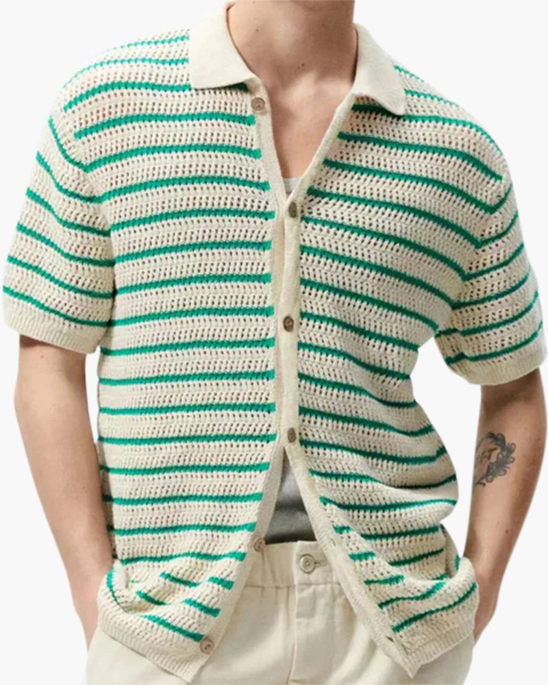 Herren T-Shirt Baumwolle mit Mesh-Details, Kurzarm, Atmungsaktiv, Freizeit und Sport 0