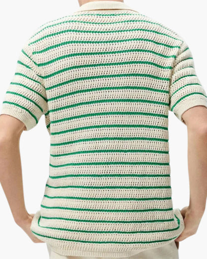 Herren T-Shirt Baumwolle mit Mesh-Details, Kurzarm, Atmungsaktiv, Freizeit und Sport 4