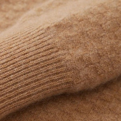 Herrenpullover Merino Wolle Kariert Old Money Style