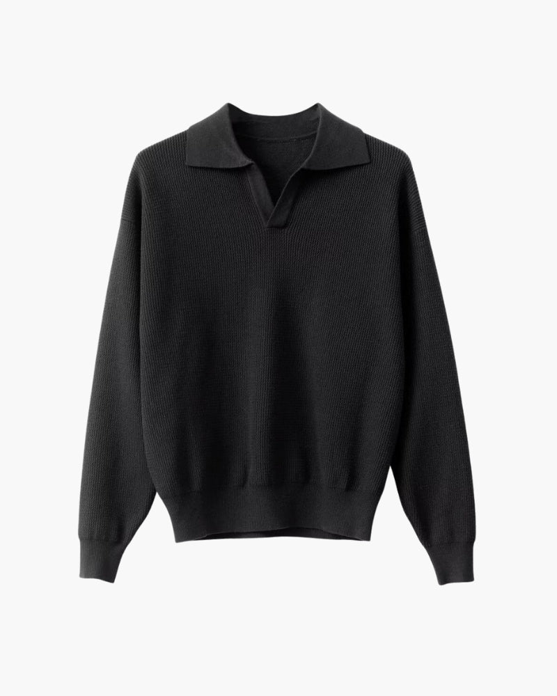 Pullover Herren Strukturierter Strick Polyester