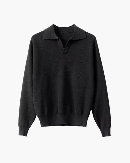 Pullover Herren Strukturierter Strick Polyester