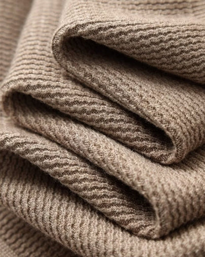 Pullover Herren Strukturierter Strick Polyester