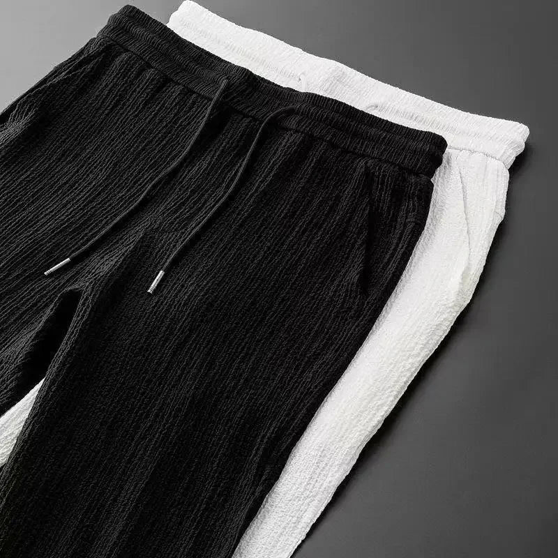 L’ensemble Nice - Herren Polohemd und Hose Set Seersucker