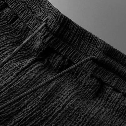 L’ensemble Nice - Herren Polohemd und Hose Set Seersucker