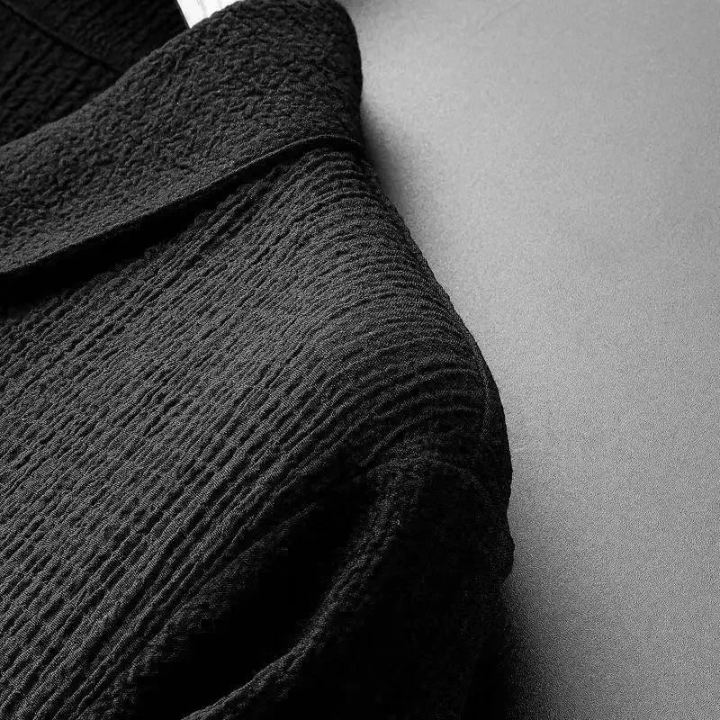 L’ensemble Nice - Herren Polohemd und Hose Set Seersucker