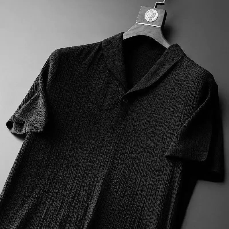 L’ensemble Nice - Herren Polohemd und Hose Set Seersucker